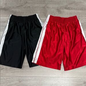 Prospirit Bundle of Two Polyester Athletic Basketball Shorts XL (16/18)